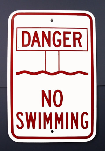 Swim Area Signs
